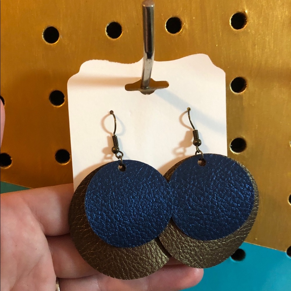 Handmade Pleather Earrings